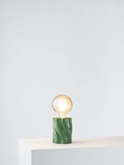 Twist Bulbholder Table Lamp,Lichen Green