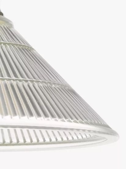 Semi Flush Prismatic Glass Ceiling Light, Clear/Brass