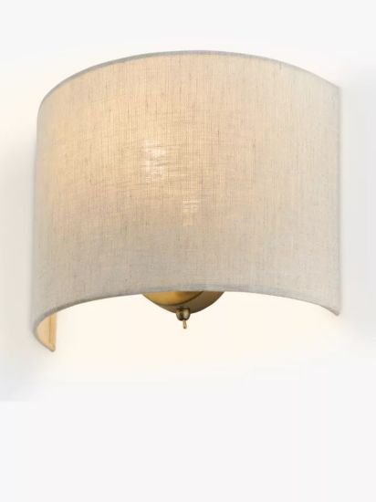 Uplighter Linen Wall Light