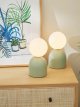 Touch Table Lamps, Set of 2,Green